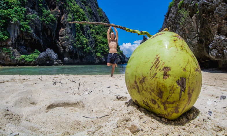 Waar een kokosnoot wel niet allemaal goed voor is!