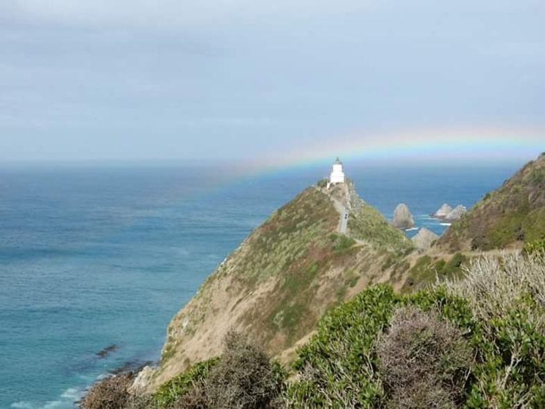 Rainbow & lighthouse