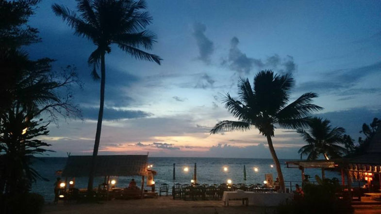 Sun goes down