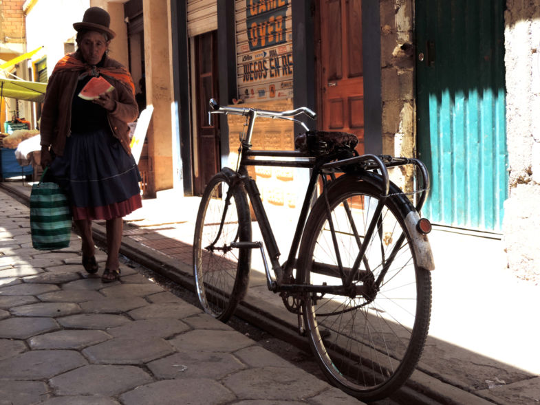 Woman and Bicycle