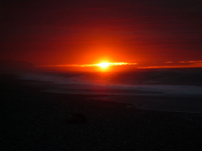 Sundown at Ross New zealand