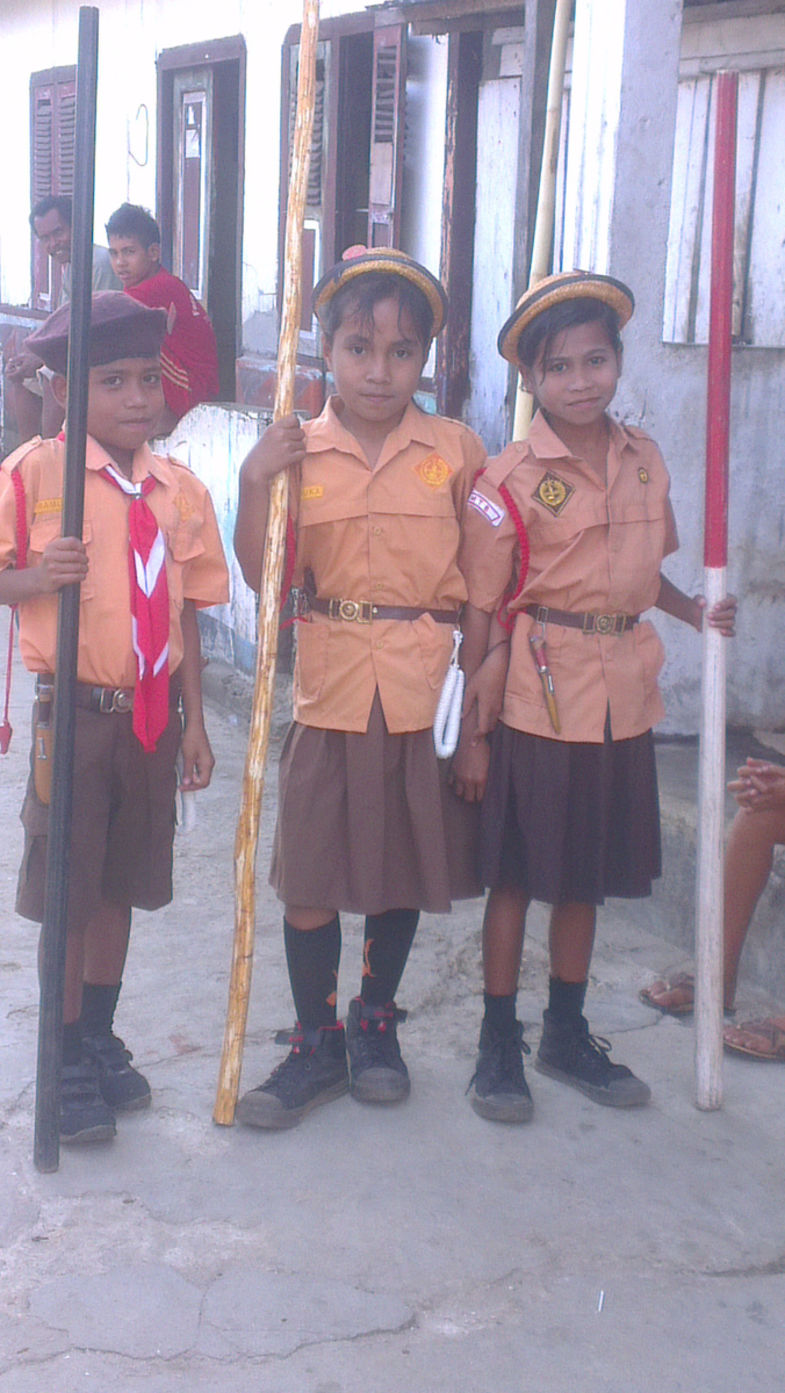 Schoolkinderen Tanimbar Indonesie