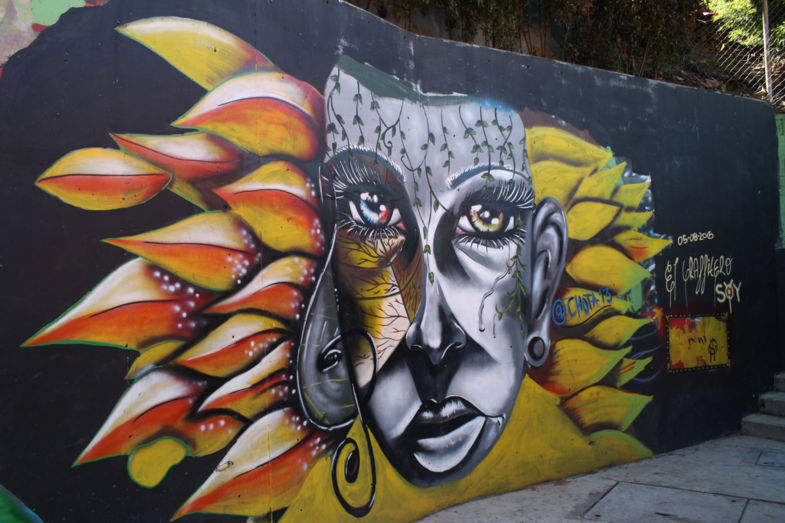 Streetart in Comuna 13, Medellin Colombia