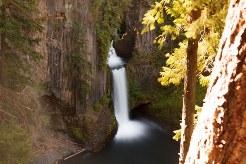 Toketee Falls in North Umpqua National Forest