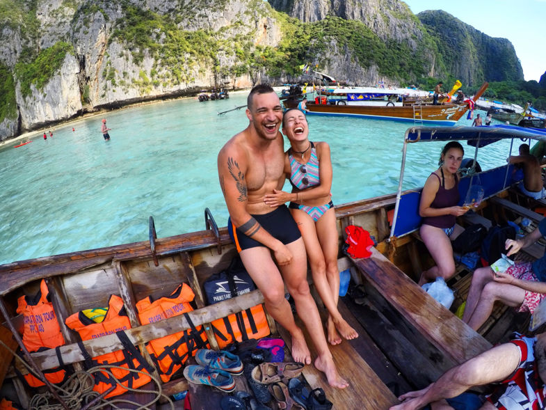 Ook wijzelf hebben een grote glimlach op ons gezicht in Thailand :)