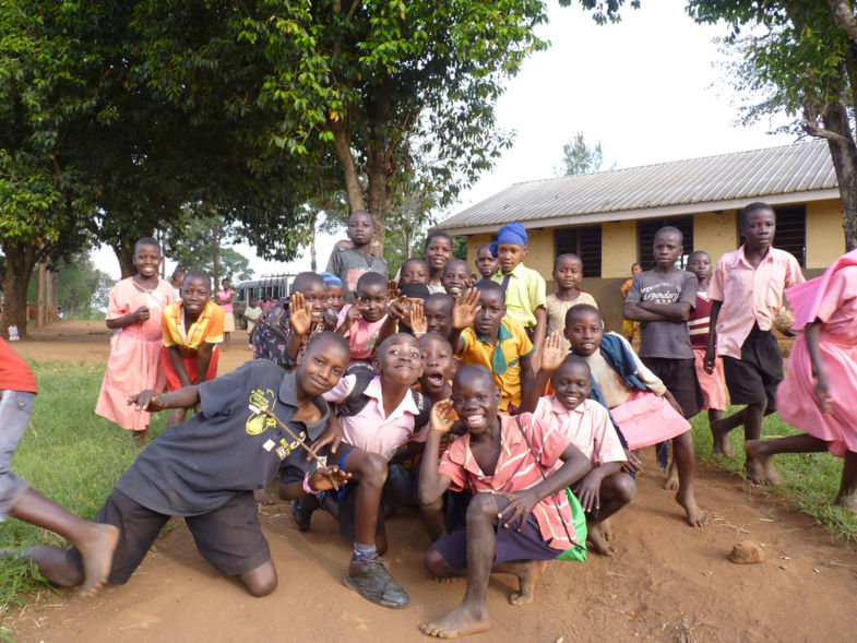 Scholenbezoek Oeganda
