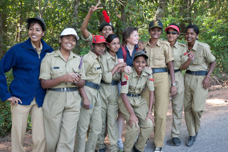 Zuidelijk India, dolenthousiaste kadetten!