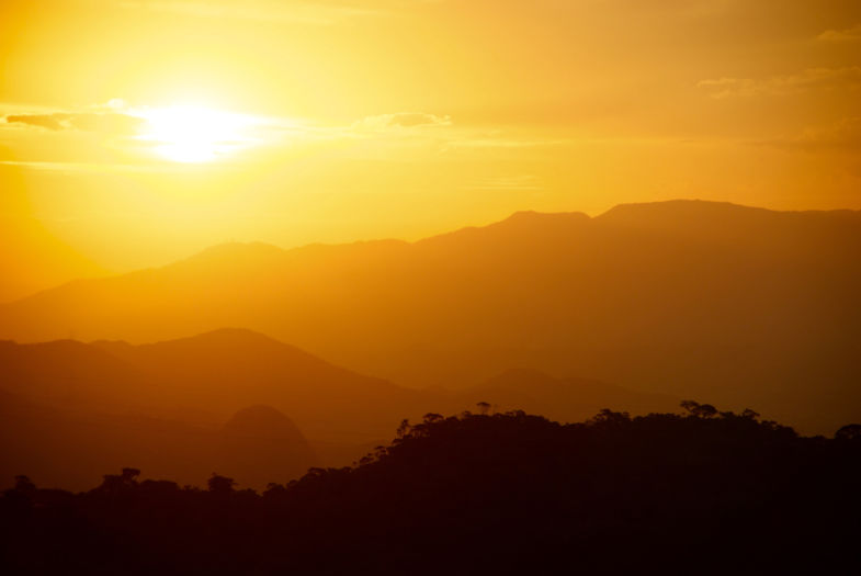 Sunset shadows