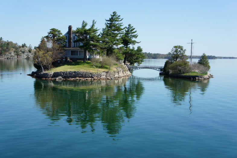 1000 Islands Rockport bij de grens tussen Canada en Verenigde Staten