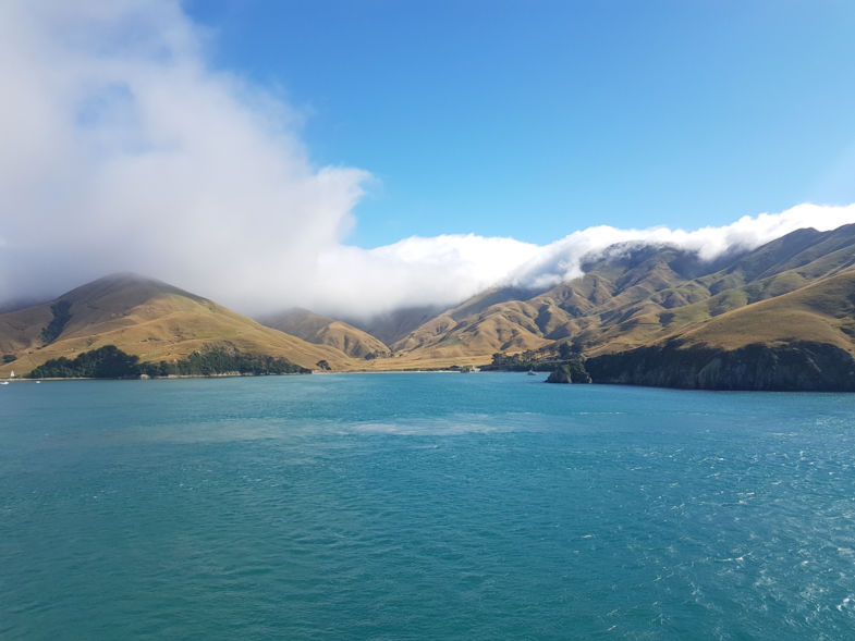 Laatste blik op het Zuidereiland,met de ferry naar het noordereiland!!