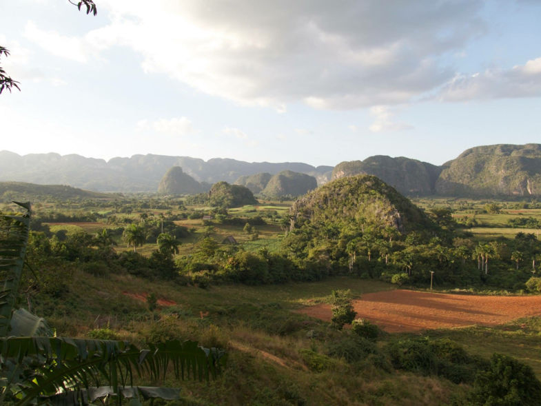 Zonsondergang in de Viñales valley