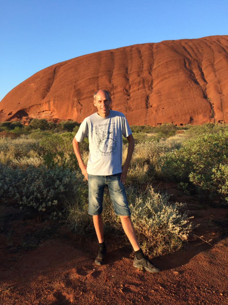 Ik bij Uluru
