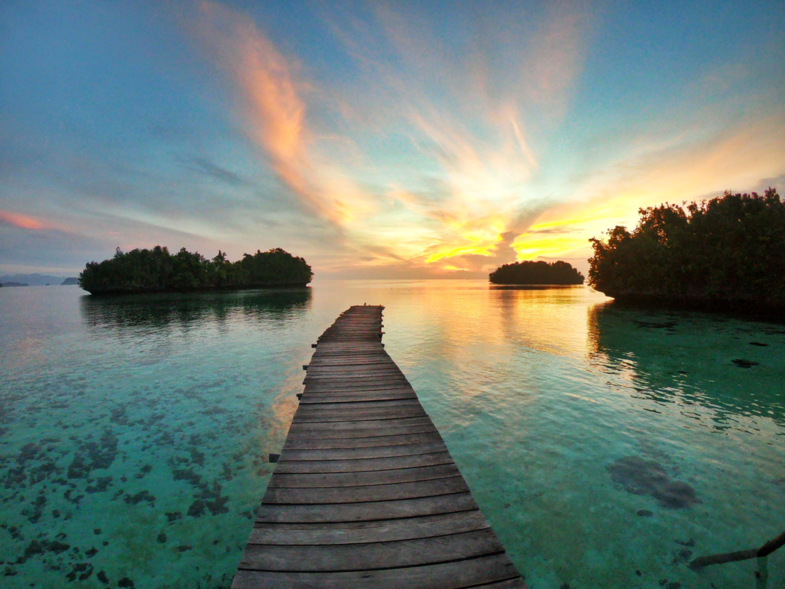 Sunrise at Pulau Gam, Papua New Guinea