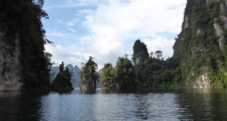 Krijtrotsen in Klong Sok Thailand