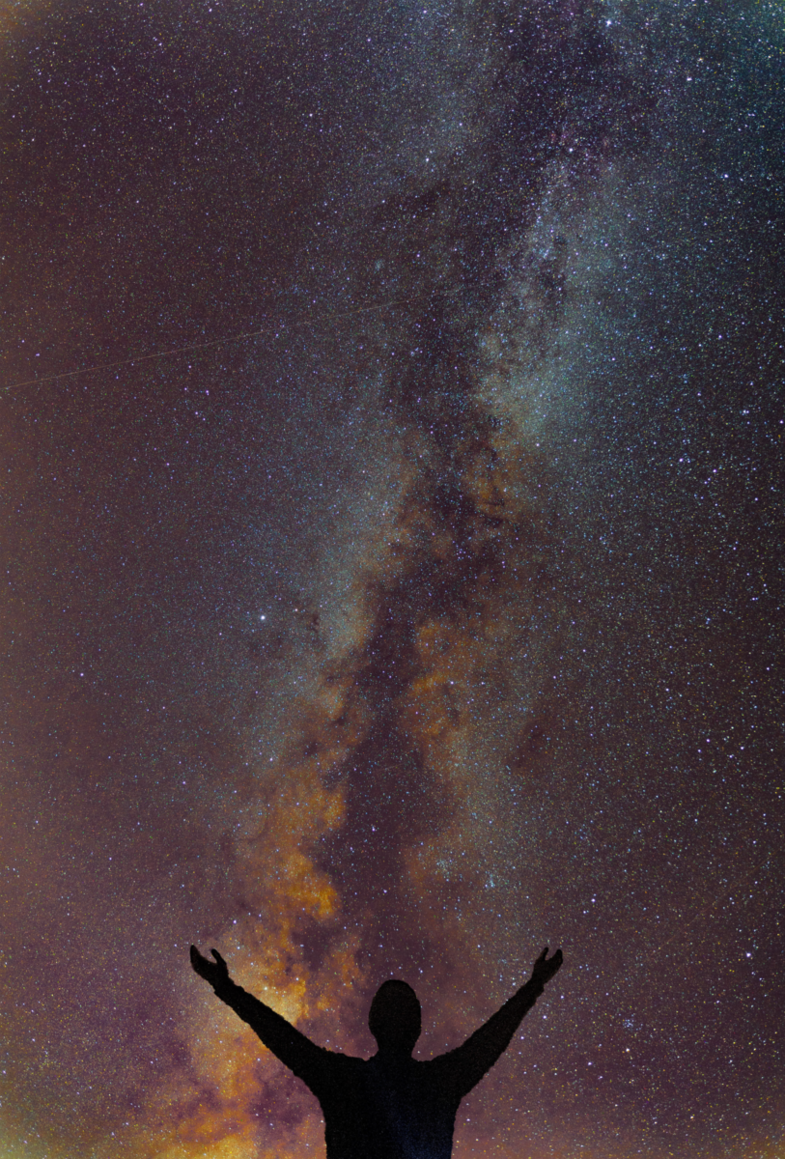 nacht onder de sterrenhemel