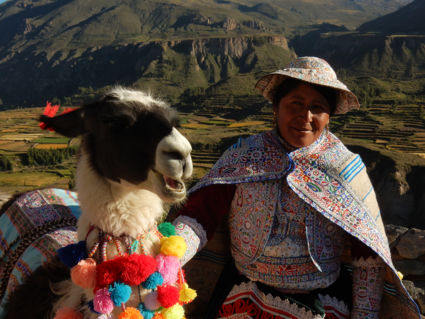 Locals in the Colca Canyon
