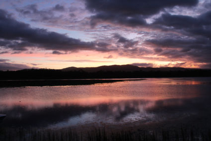 Purple sunset by Marabee wetlands