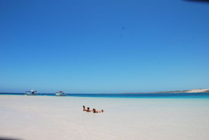 Coral Bay chillen met de meiden