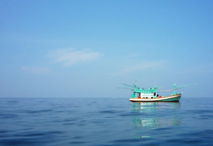 Serene Sea, rendez-vous crossing the calm open waters in a longtail for 2hours!