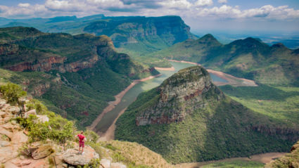 Blyde river canyon selfie in Zuid Afrika