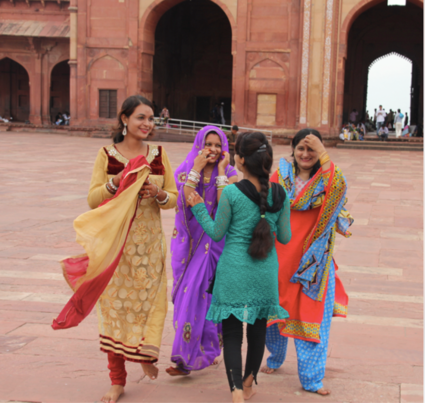 Beautiful indian girls being awkward in front of the camera