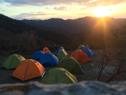 Camping the great wall