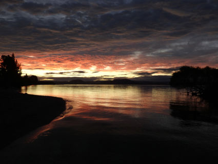 Sunset Lake Taupo