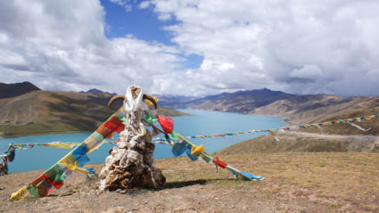 Yamdrok meer in Tibet