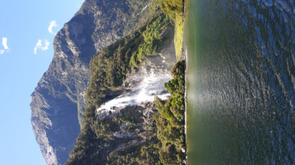 Milford Sound waterval, Nieuw-Zeeland