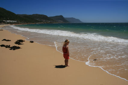 Meisje op het strand, Simonsstad-Zuid Afrika