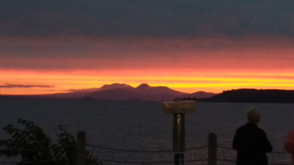Sunset at Lake Taupo