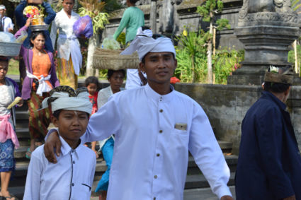 ceremonie in de grote moeder tempel