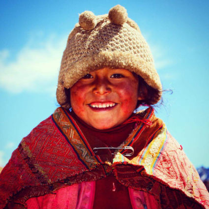 Happy child in the Andes, Peru!