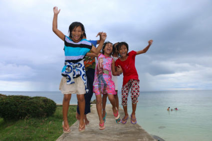 Happy faces in Oslob, Philippines