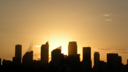 Zons ondergang Sydney . Begin januari 2009 .