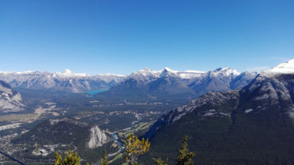 A view above Banff, a view never to be forgotten.
