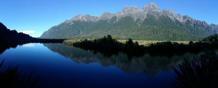 Mirror Lakes in Fiordland National Park