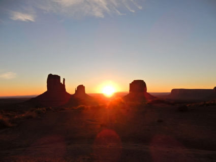 Zonsopkomst Monument Valley