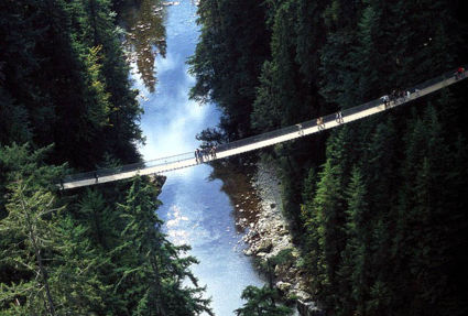 GÉÉN hoogtevrees! Capilano Suspension Bridge