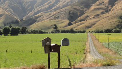 Nieuw Zeeland Zuidereiland , landschap tussen Nelson en Matueka