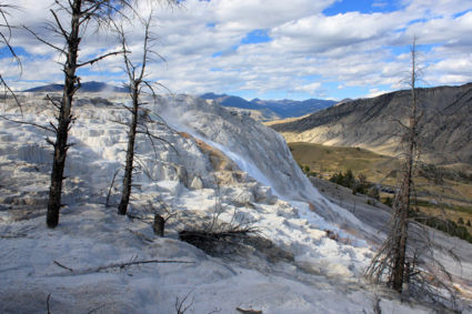 Overwhelming nature - Moth Springs in Yellowstone Park a true miracle of nature