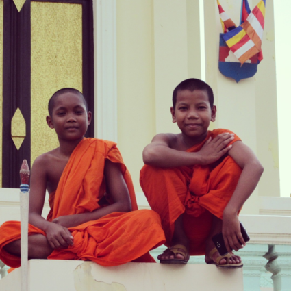 Prachtig portret in cambodja