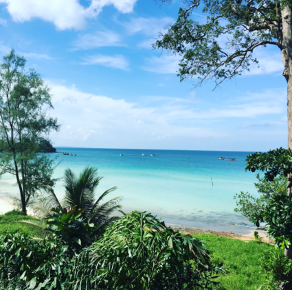 Een grotendeels verlaten strand in Cambodja!