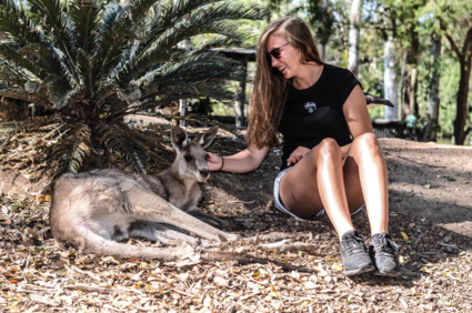 Chilling with my kangaroo