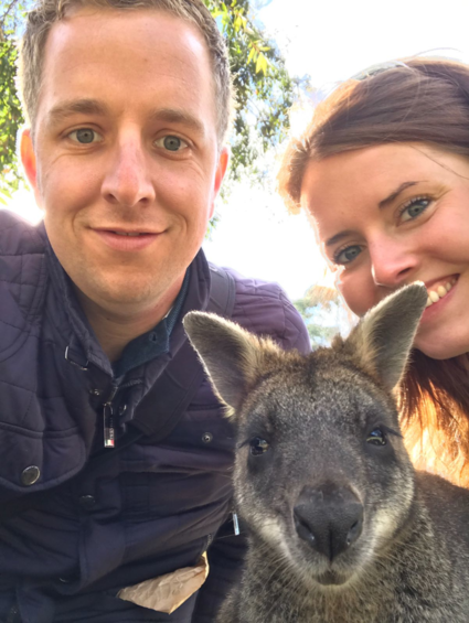 Kangoeroe selfie