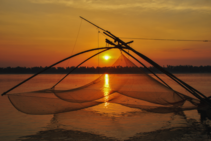 Kratie; Mekong sunset