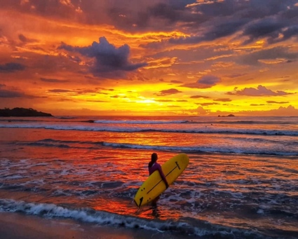Tamarindo golden hour Costa Ric