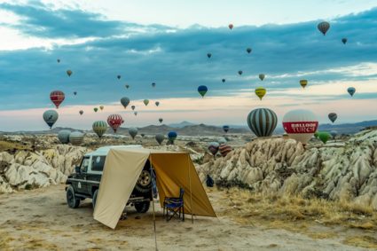 Romantisch wakker worden in Centraal Turkije